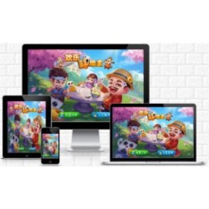 PHP休闲欢乐斗地主小游戏源码自适应手机端带有管理后端/同城斗地主系统源码